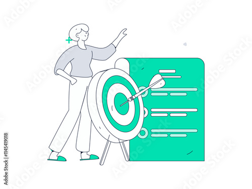 Wallpaper Mural Marketing planning business characters flat vector concept operation hand drawn illustration
 Torontodigital.ca