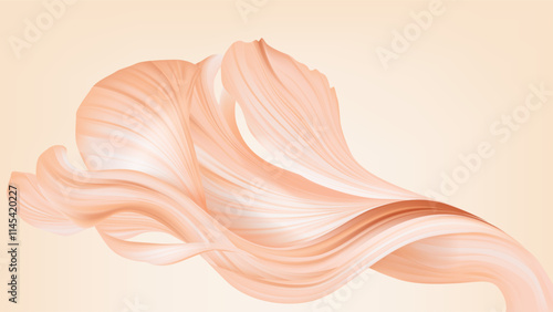 Minimalist abstract background, abstract artwork featuring a flowing, organic...