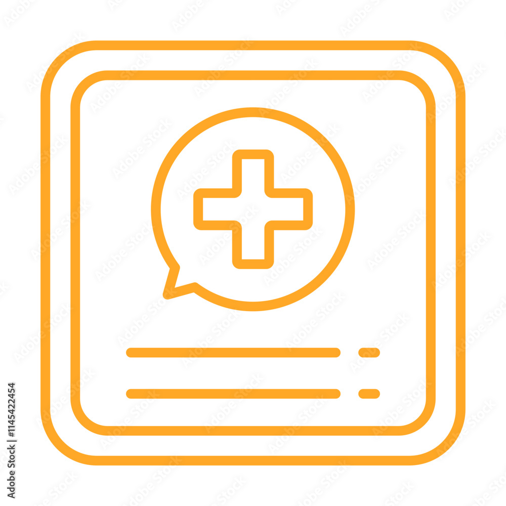 Obraz premium Medical App Icon