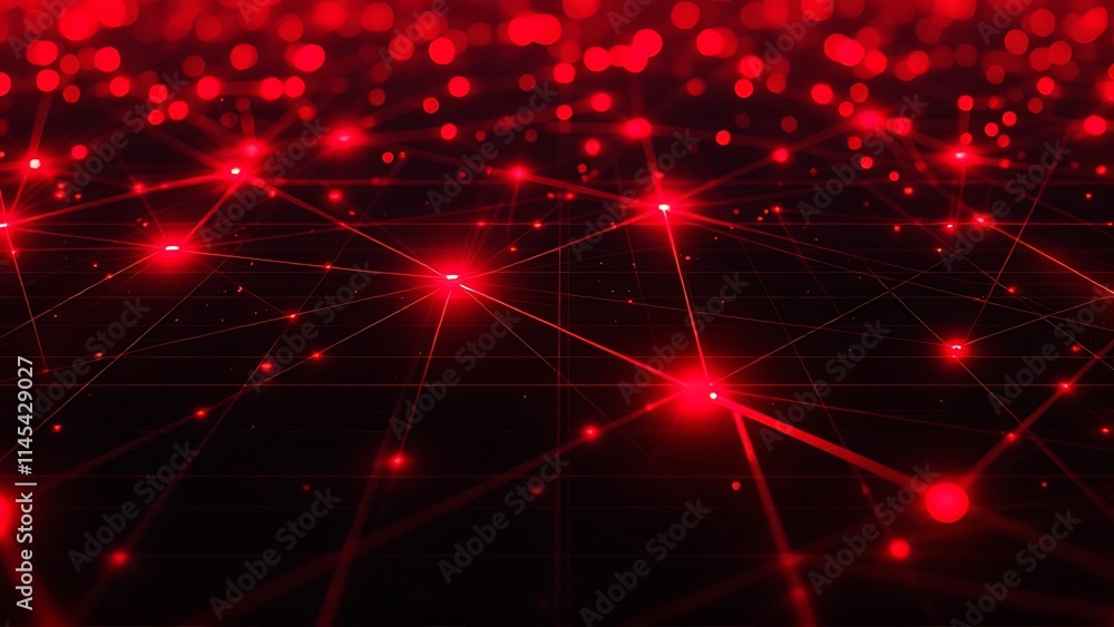 A red and black data visualization grid with glowing effects, combining modern technology, analytics, and futuristic design. Ideal for digital, cyber, and high-tech themes. A red and black data visualization grid with glowing effects, combining modern technology, analytics, and futuristic design. Ideal for digital, cyber, and high-tech themes.