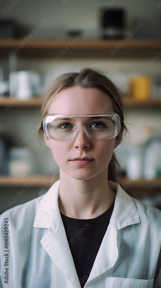 Sharp portrait of a researcher AI generated illustration Sharp portrait of a researcher AI generated illustration