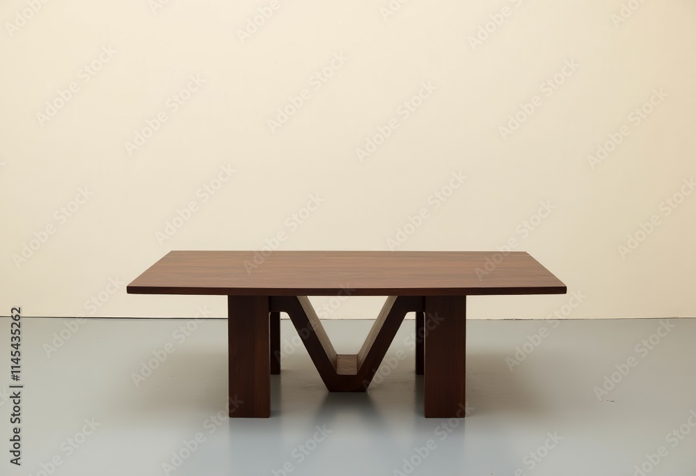 Timeless Minimalism: Dark Wood Table in a Cream-Walled Room for a Chic Interior Look
Timeless Minimalism: Dark Wood Table in a Cream-Walled Room for a Chic Interior Look