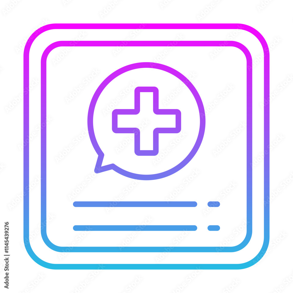 Obraz premium Medical App Icon
