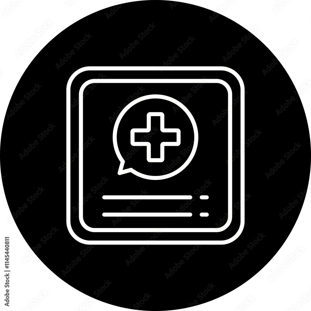 Obraz premium Medical App Icon