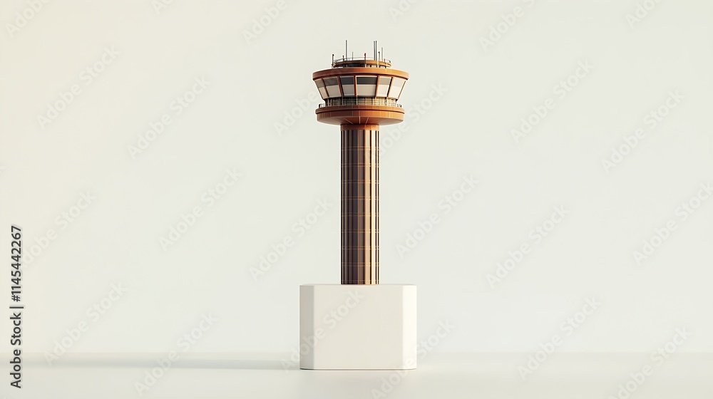 Miniature Control Tower - Aviation Infrastructure Miniature Control Tower - Aviation Infrastructure