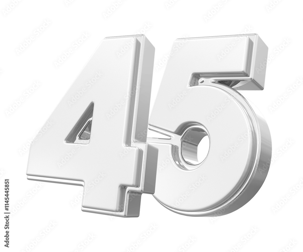 Silver Number 45 Silver Number 45