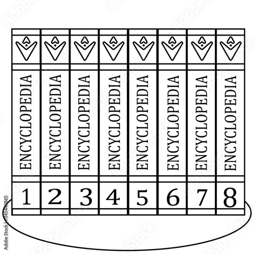 simple icon of encyclopedia vector design illustration