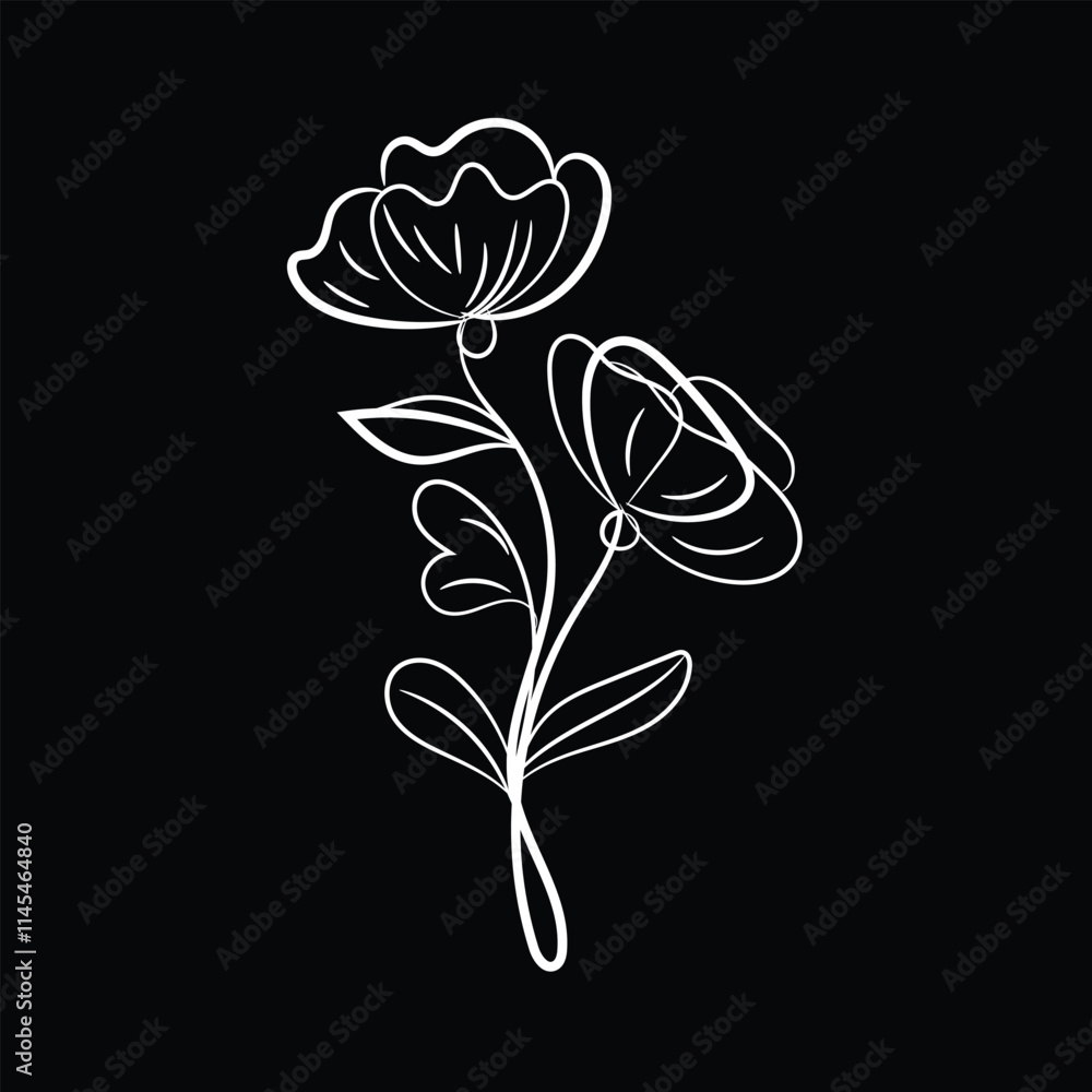 Vector flowers art Vector flowers art