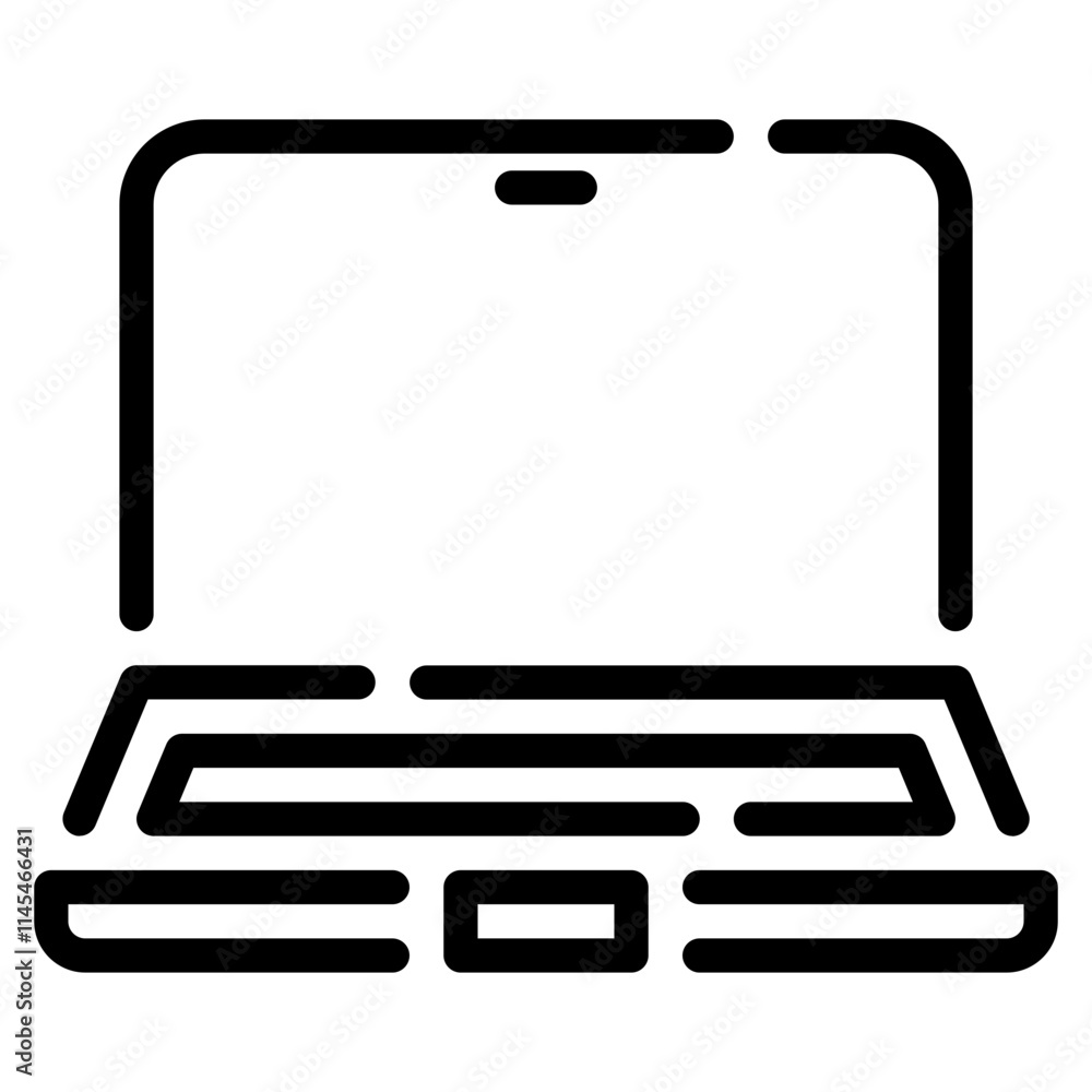 Minimalistic Laptop Icon Design Minimalistic Laptop Icon Design