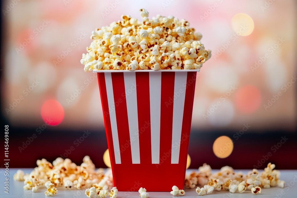 Customers eagerly waiting at a busy cinema popcorn stand. Customers eagerly waiting at a busy cinema popcorn stand.