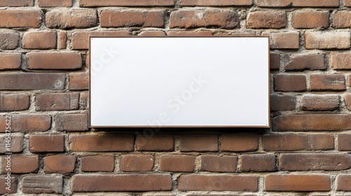 Wallpaper Mural Blank Sign on Brick Wall  Torontodigital.ca