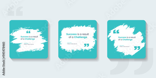 Set Bubble testimonial banner, quote, infographic. Social media post template designs for quotes. Empty speech bubbles, quote bubbles and text box