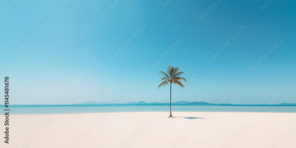 Calm, Empty Beach with Clear Water, Golden Sand, and Expansive Horizon, Representing Peace, Solitude, and Natural Beauty Calm, Empty Beach with Clear Water, Golden Sand, and Expansive Horizon, Representing Peace, Solitude, and Natural Beauty