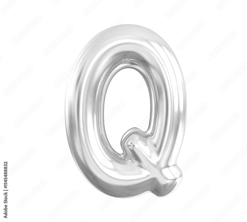 Silver Letter Q Silver Letter Q