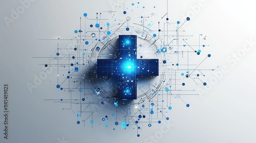 Modern Healthcare Logo with Plus Symbol