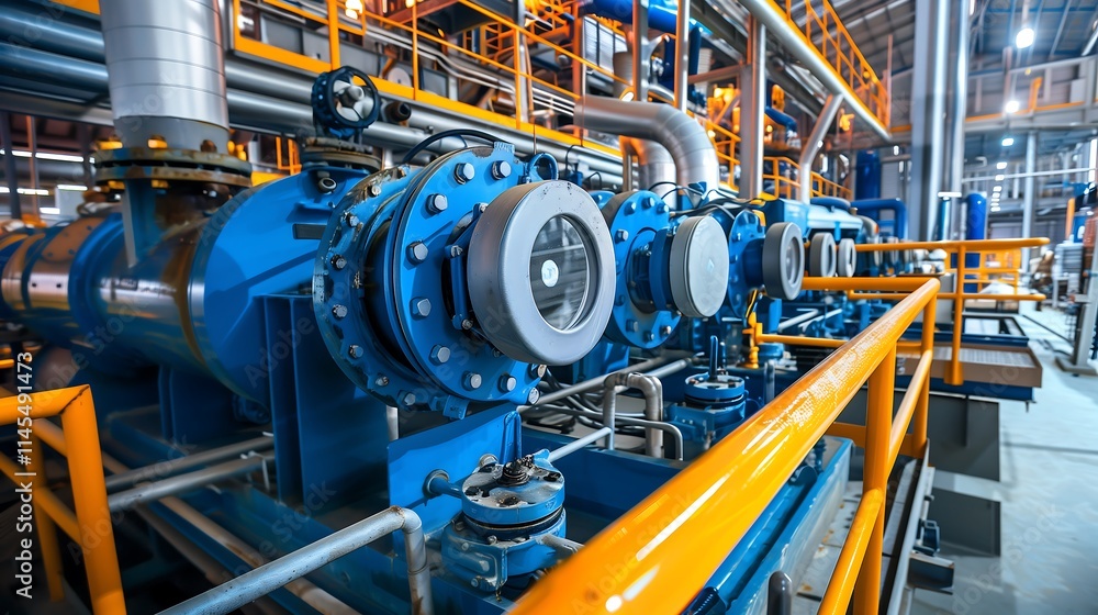 heavy machinery at industrial production plant heavy machinery at industrial production plant