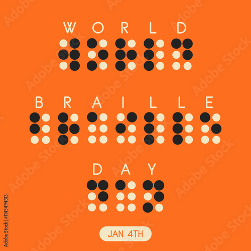 world braille day poster photo