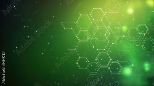 Gradient bright green technology background vector design