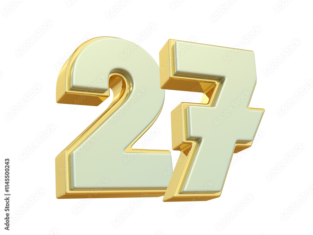 Gold Number 27 Gold Number 27