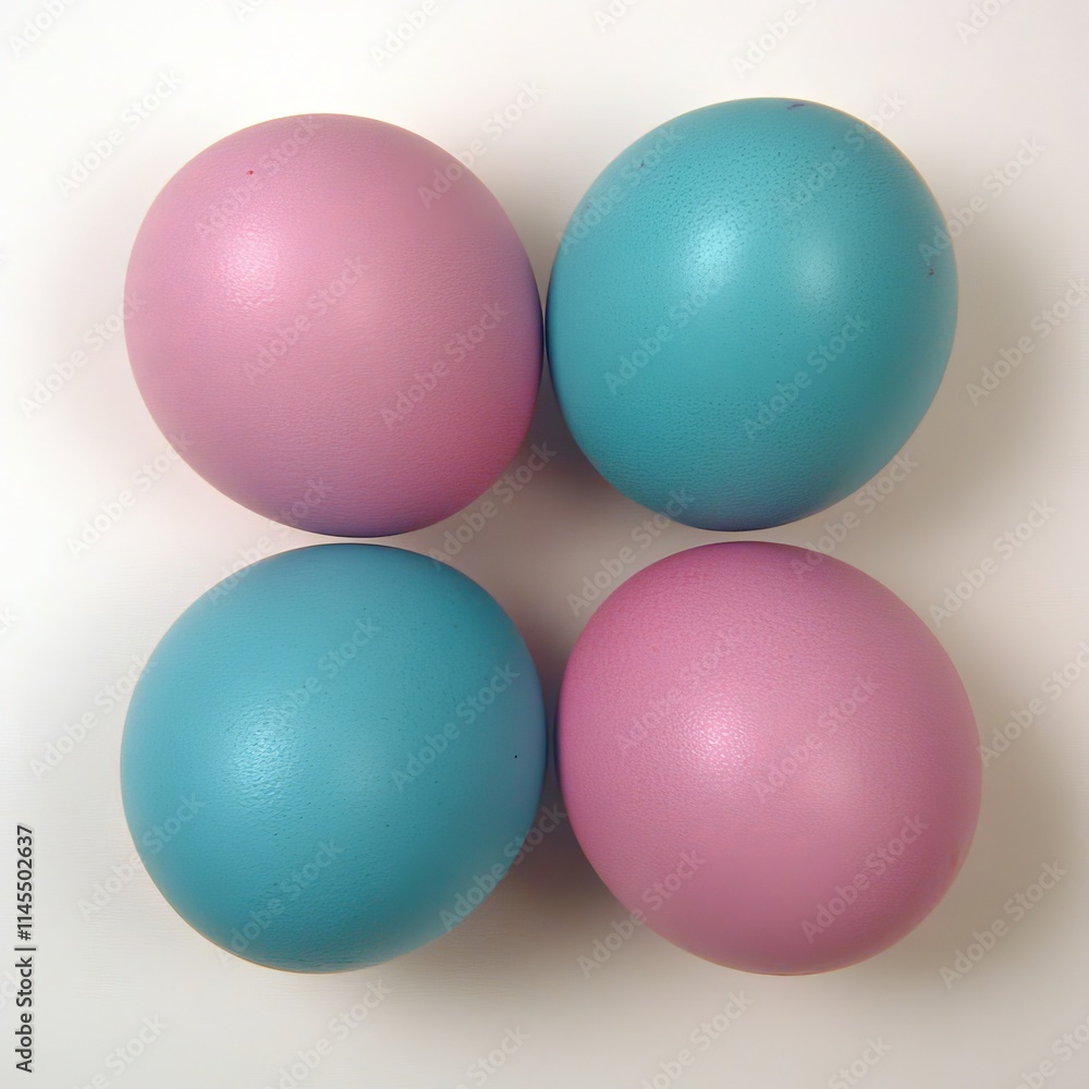 Pastel Easter Eggs Arranged in a Square Pattern Pastel Easter Eggs Arranged in a Square Pattern