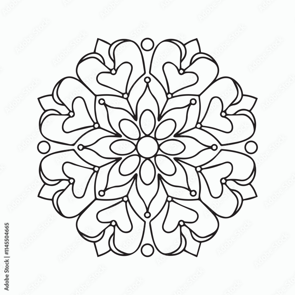 mandala line art