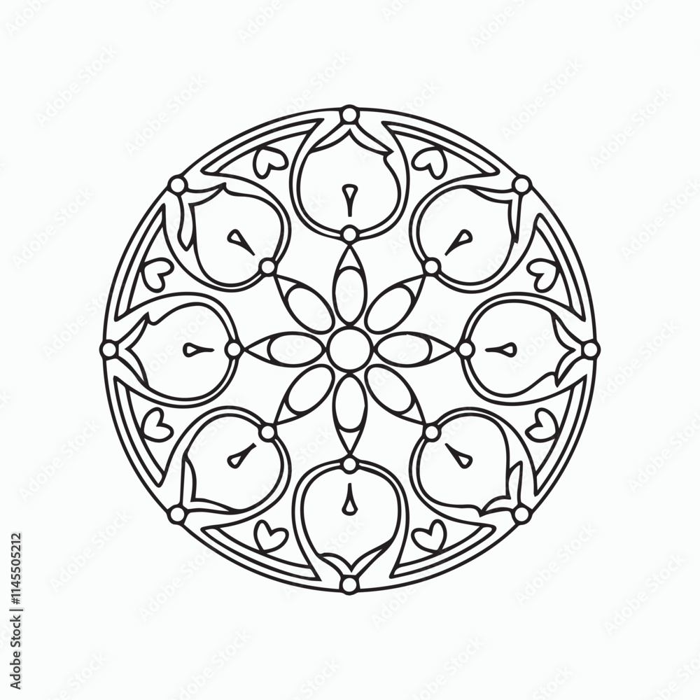 mandala line art mandala line art