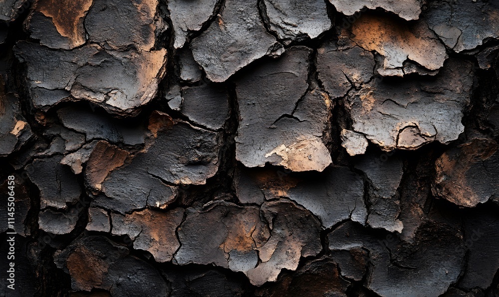 Dark cracked mud texture background. Dark cracked mud texture background.
