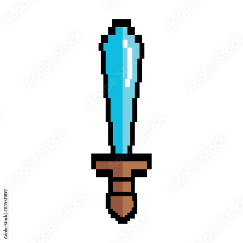 video game sword pixelated