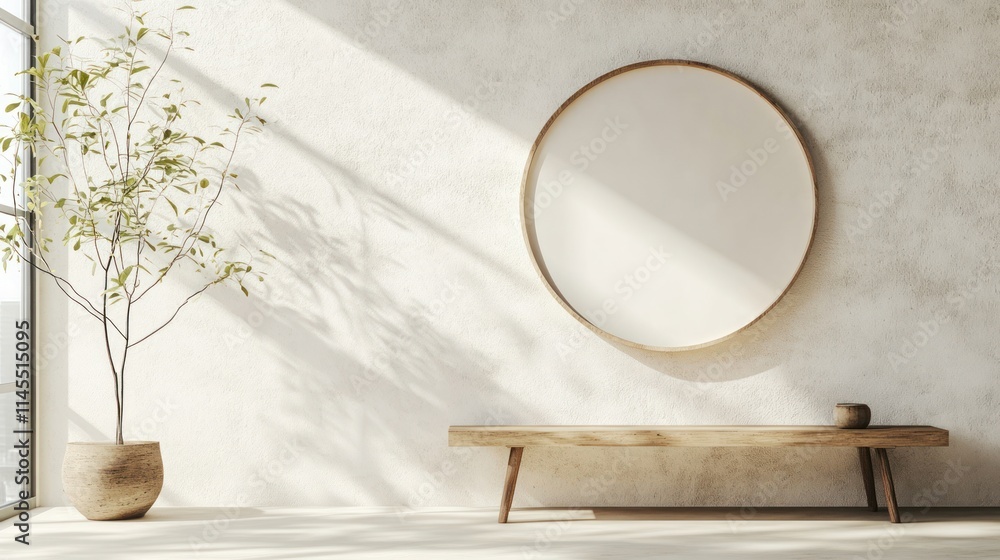Minimalist Interior Design: Serene Space with Wooden Accents Minimalist Interior Design: Serene Space with Wooden Accents