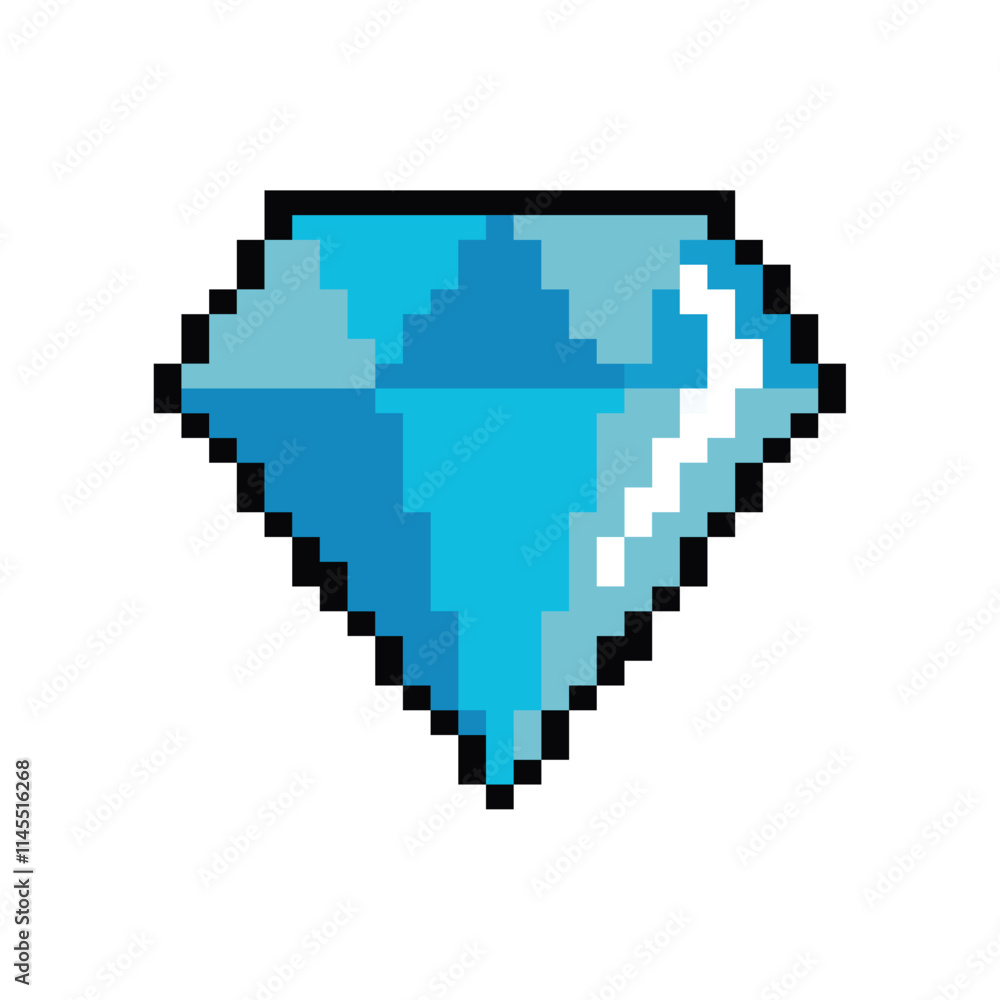 video game diamond pixelated video game diamond pixelated