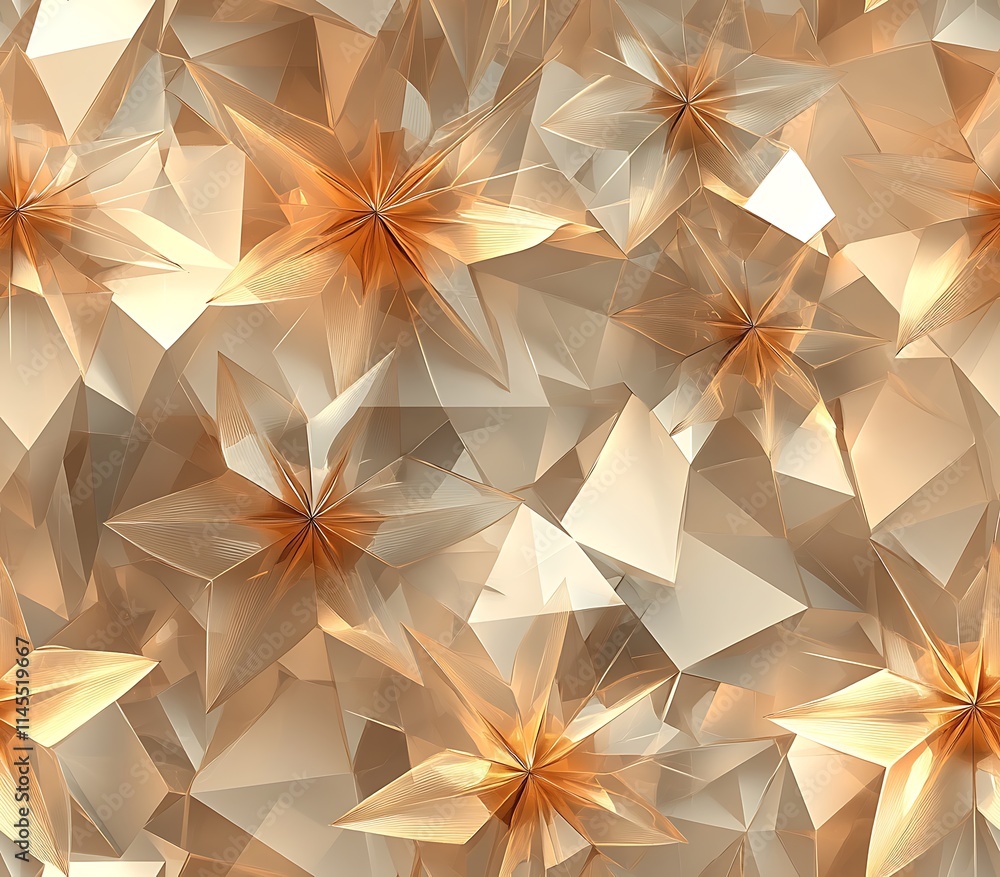 Modern floral 3D geometric seamless, Seamless 3D Floral Geometric Design Pattern Modern floral 3D geometric seamless, Seamless 3D Floral Geometric Design Pattern