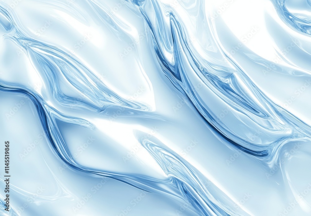 Smooth and Shiny Blue Waves with Fluid Texture, Reflecting Light for an Elegant and Modern Look, Ideal for Backgrounds and Abstract Art Projects Smooth and Shiny Blue Waves with Fluid Texture, Reflecting Light for an Elegant and Modern Look, Ideal for Backgrounds and Abstract Art Projects