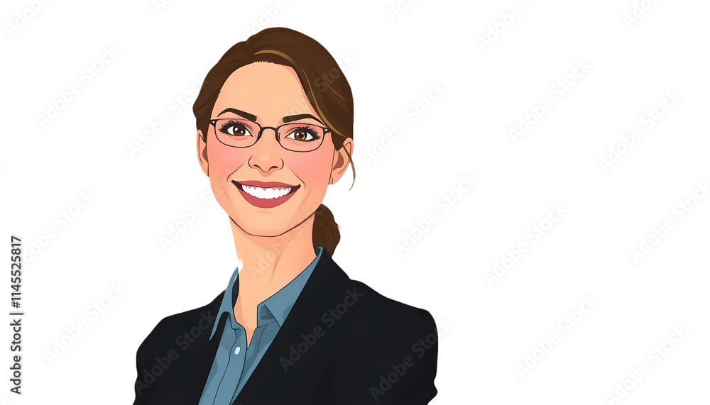 Smiling Businesswoman Portrait isolated PNG Smiling Businesswoman Portrait isolated PNG