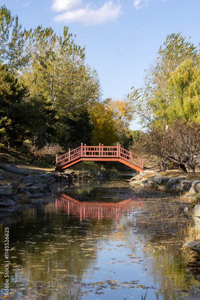 Yuanmingyuan Garden in Beijing during autumn. Yuanmingyuan Garden in Beijing during autumn.