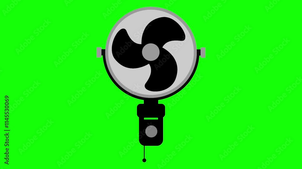 Looping Animation of electric fan provides a refreshing breeze, effectively cooling down heat during hot days. Its adjustable speed settings and oscillation features enhance comfort, for summer Looping Animation of electric fan provides a refreshing breeze, effectively cooling down heat during hot days. Its adjustable speed settings and oscillation features enhance comfort, for summer