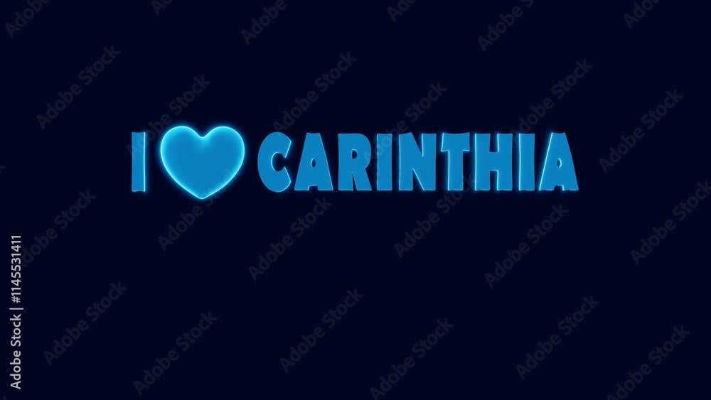 I LOVE CARINTHIA WITH NEAON HEART I LOVE CARINTHIA WITH NEAON HEART