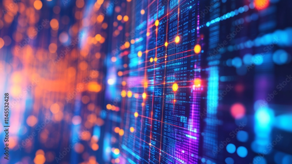 custom made wallpaper toronto digitalBlue technology background with a circuit board and glowing lights