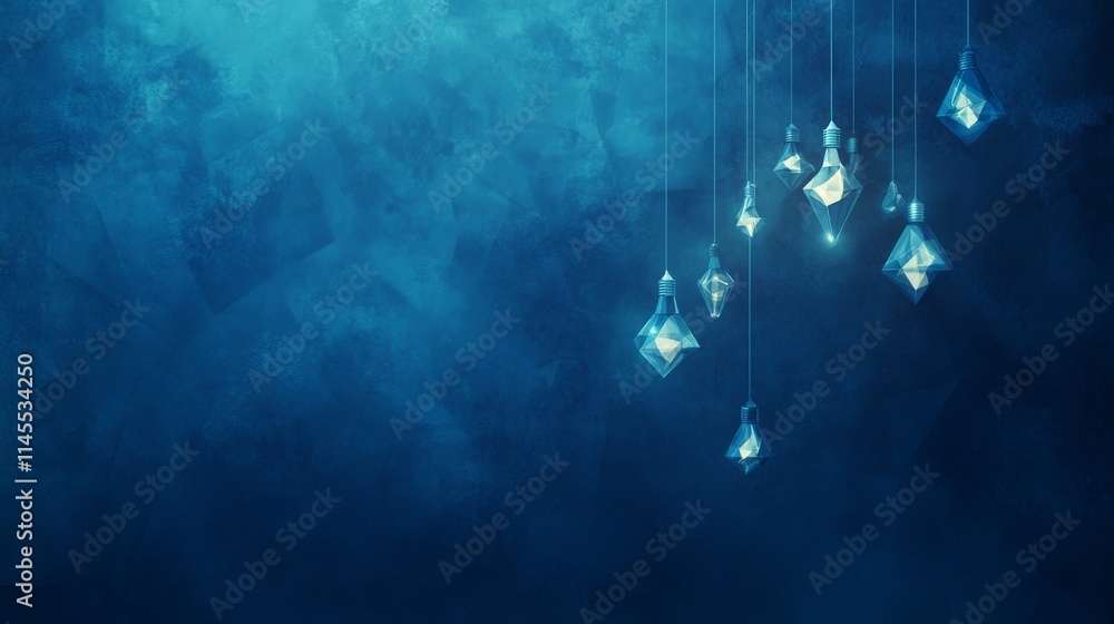 Blue background with digital light bulb. Innovation and idea. Blue background with digital light bulb. Innovation and idea.