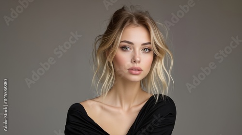 Model with healthy skin, close up portrait. Perfect beauty girl face. Natural beauty. Beautiful young woman with clean fresh skin. Face care, Facial treatment, cosmetology, beauty and spa.