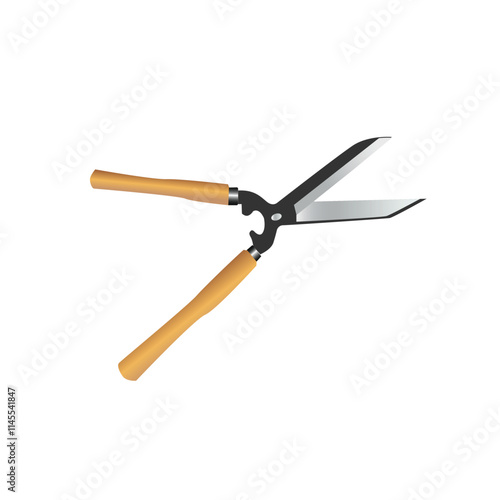 grass clipper icon,for gardening,vector illustration,
