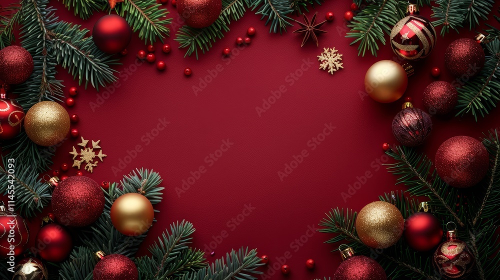 A Richly Decorated Christmas Scene. A Richly Decorated Christmas Scene.