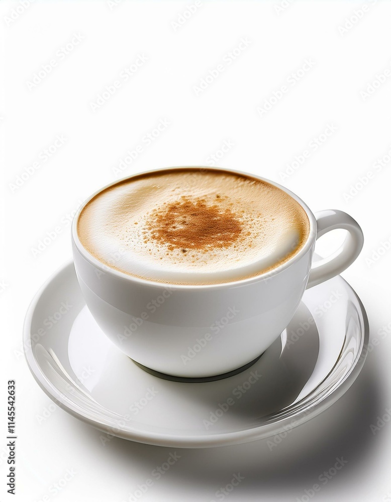 A steaming cup of cappuccino, perfect for a cozy morning. A steaming cup of cappuccino, perfect for a cozy morning.