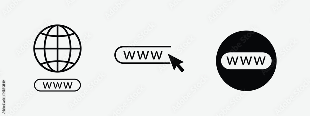 Obraz premium collection of vector web icons for websites