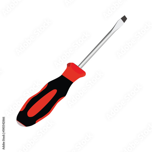 screwdriver vector illustration in flat style,minus screwdriver,icon,handyman tools.