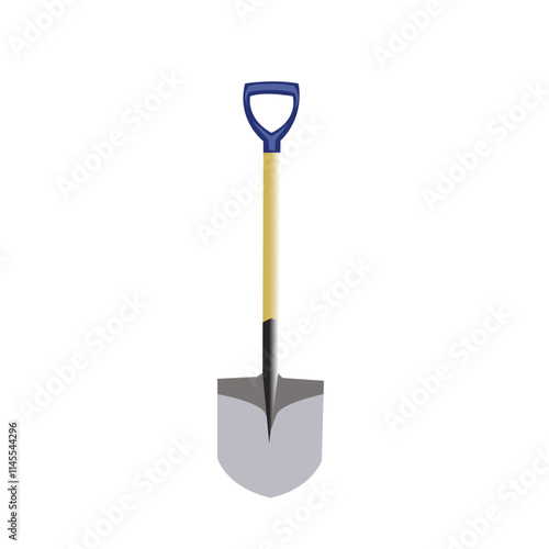 Flat Design Vector Shovel Icon