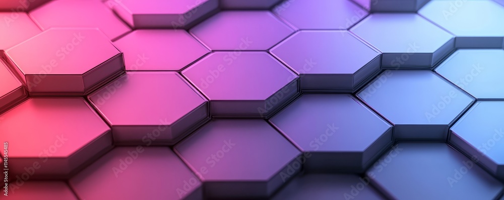 A vibrant, geometric pattern of interlocking hexagons in shades of purple and blue, creating a visually striking modern design. A vibrant, geometric pattern of interlocking hexagons in shades of purple and blue, creating a visually striking modern design.