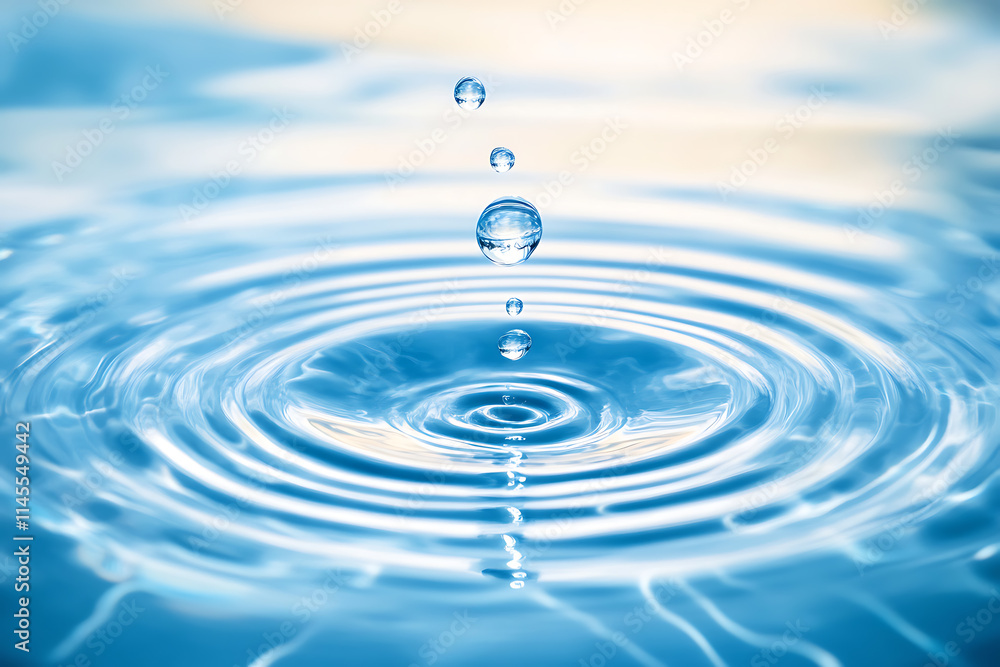 Water Drop Ripples: A Breathtaking Nature Scene Water Drop Ripples: A Breathtaking Nature Scene