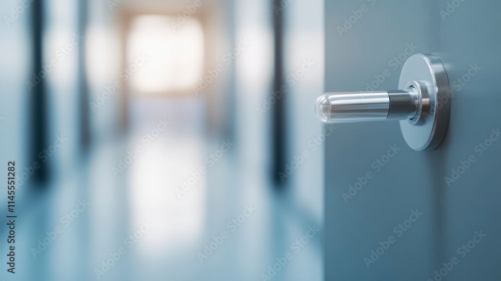 A close-up of a door handle with a blurred hallway in the background, suggesting an open entryway and inviting light from beyond. A close-up of a door handle with a blurred hallway in the background, suggesting an open entryway and inviting light from beyond.