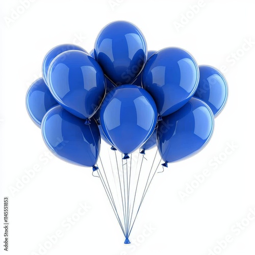 blue balloons on white background. blue ballons. Ballons