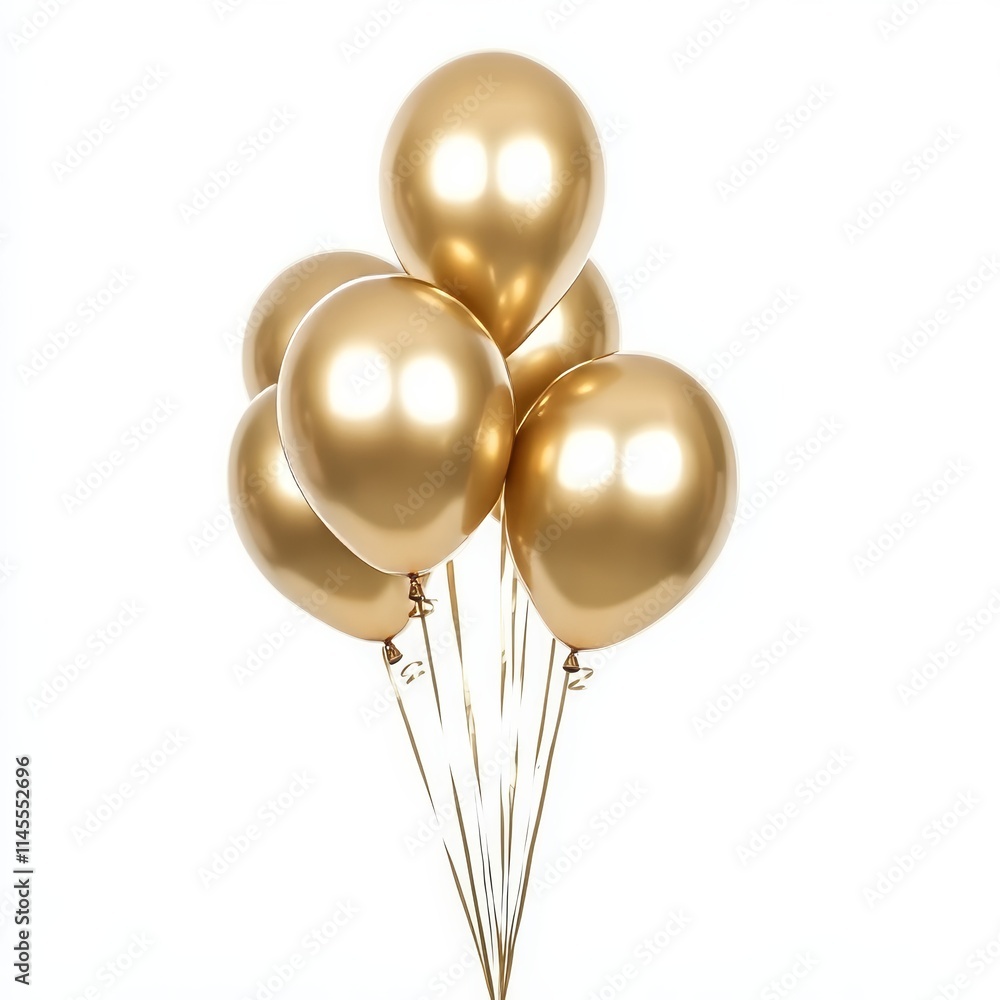 gold balloons on white background. gold ballons. Ballons gold balloons on white background. gold ballons. Ballons